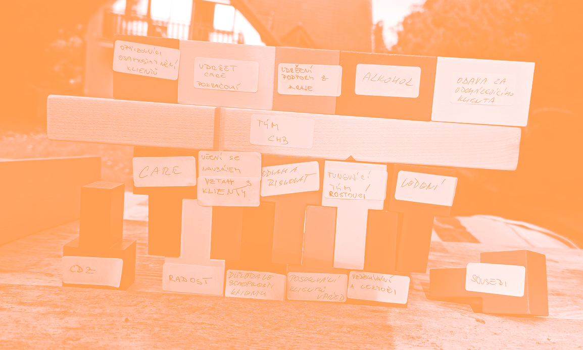 Model znázorňující pilíře a fungování služby